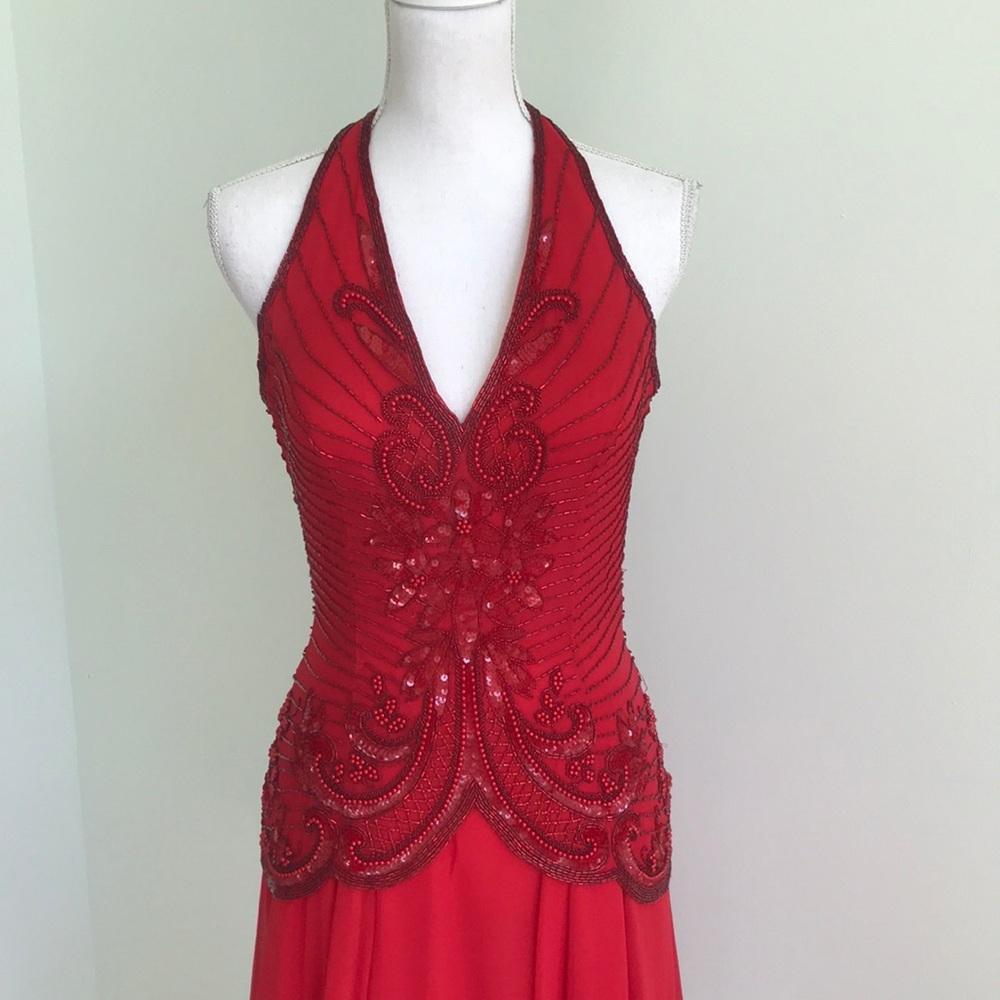 Stunning VTG 90s Beaded Cocktail Dress